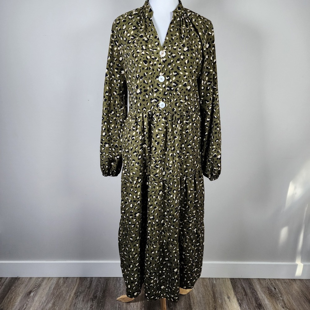 Elings‎ Dress Womens Small Modest Cottagecore Farmhouse Prairie Western Oversize